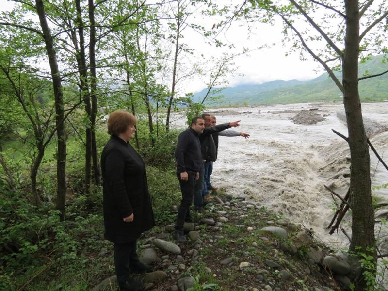 ცაგერის მუნიციპალიტეტის სოფელ ლასურიაშის ტერიტორიაზე, ძლიერი წვიმის შედეგად...